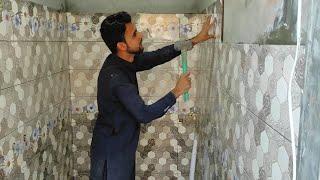 Bathroom Tiles Design Install Process - Bathroom Tiles installation - Construction Work7