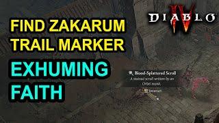 Find the Zakarum Trail Marker in Khotun's Reach - Exhuming Faith Side Quest Diablo 4