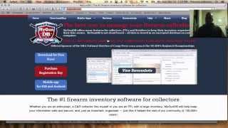 WEAPONS INVENTORY SOFTWARE (MY GUN DB) A MUST HAVE FOR GUN OWNERS!