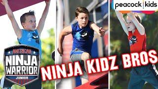 9 Surprising Ninja Kidz TV Bros Moments on the Course | American Ninja Warrior Junior