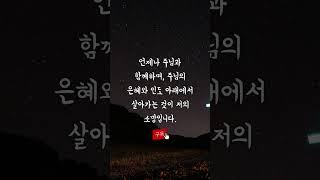 하루의 고민들을 기도로 전하는 밤