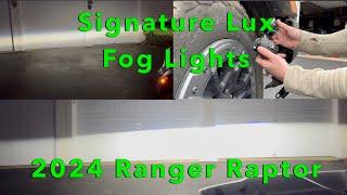 Ranger Raptor Signature Lux fog light install with new brackets for North America