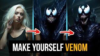 Turn Yourself into Venom using AI | Viral Venom Effect | Trending AI Venom Video Editing