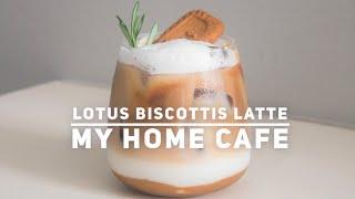 Lotus Biscoff Latte Recipe - My Home Cafe