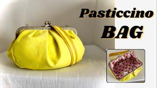 PASTICCINO BAG Tutorial | BORSA fai da te in tessuto con chiusura CLIC CLAC | POCHETTE fai da te