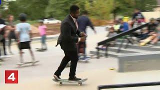 Reporter Victor Williams’ live skateboarding standup goes viral