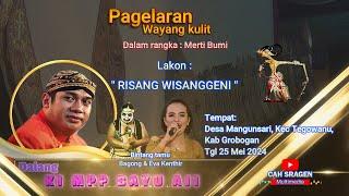 PAGELARAN WAYANG KULIT DALAM RANGKA MERTI BUMI DALANG KI MPP BAYU AJI LAKON " RISANG WISANGGENI "