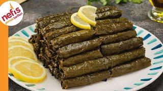 Stuffed Grape Leaves With Rice Recipe | How to Make Turkish Stuffed Grape Leaves