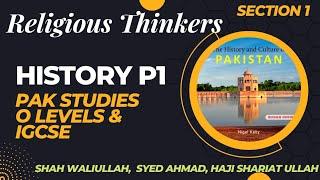 Relegious Thinkers | O levels & IGCSE | Section 1 | WS Studio | Paper 1 Pakistan Studies | Reformers