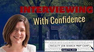 Interviewing with Confidence