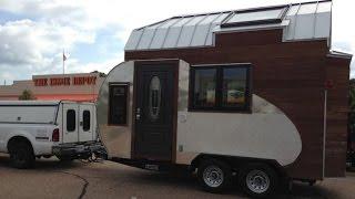Tiny Drop a Tiny House on teardrop trailer style