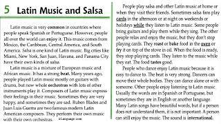 Facts and Figures - Unit 4: Music - Lesson 5: Latin Music and Salsa