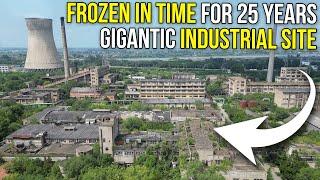 Frozen in time, exploring a 25 year abandoned industrial site with many features