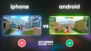 Android vs iPhone | Gyroscope, Aim Assist, Touch, Response Sensitivity, Recoil, FPS | BGMI