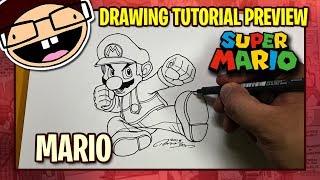 [PREVIEW] How to Draw MARIO (Super Mario Bros.) | Tutorial Time Lapse