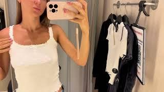 [4K] Fitting Room Try On Haul With Amy