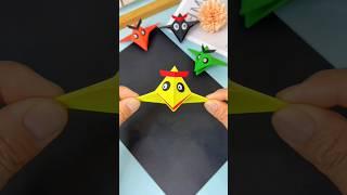 Easy Angry Bird Origami- Fun Parent-Child DIY Craft! #HandmadeDIY #KindergartenCrafts #OrigamiFun