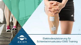 Unterschenkel - Elektrodenplatzierung für EMS Training | axion