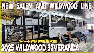 SLIDING REAR PORCH! 2025  Wildwood & Salem 32VERANDA travel trailer at Couchs RV Nation a RV Tour