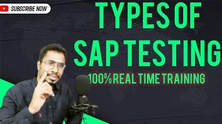 #TYPES OF SAP TESTING/SAP testing in Real time project/SAP fico Online/Offline training/ Vjy/HYD/GNT