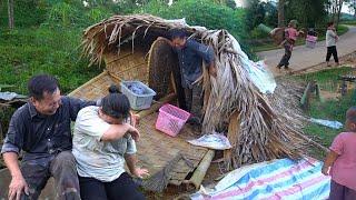 House collapsed in storm. Family became homeless? Looking for temporary housing.