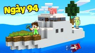 Tôi Đã Sống Sót 100 Ngày Mắc Kẹt Trên Du Thuyền Minecraft