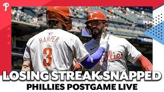 Phillies end three-game skid with an eventful 6-1 win over the Giants | Phillies Postgame Live