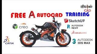 FREE Autocad course | sketch cad training center paramakudi