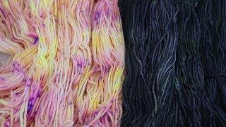 Dyepot Weekly #171- If You Overdye Fluorescent Yarn with Black Will it Still Glow under Black Light?