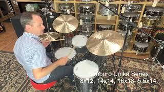 Tamburo Unika Series Be-Bop Shell Pack Demo - 8x12, 14x14, 16x18, 5.5x14