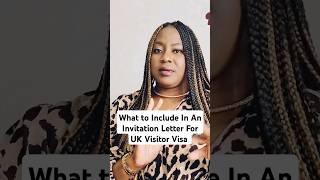 What To Include In An Invitation Letter For UK Visitor Visa #shorts #ukvisaupdate