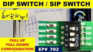 {782} DIP Switch, SIP Switch, Pull-Up resistor