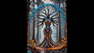 Cosmic Colors: Trees Changing Color in Space