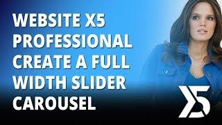 Website X5 Professional Create A Full Width Slider Carousel