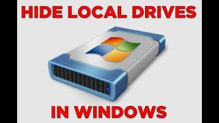 Hide Unhide Local Drives in Windows