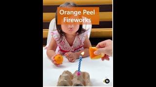 Orange Peel Fireworks | A fun and easy science experiment for kids by That Science Mum