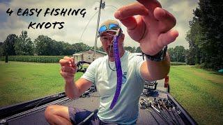 The ONLY 4 Fishing Knots You WILL EVER Need To Know!!  || The Only Knots I Use!!!