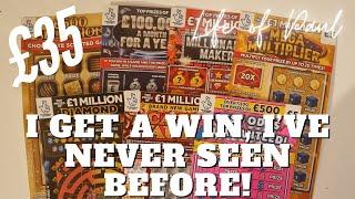I get a scratch card win that I've never seen before!