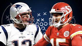 Patrick Mahomes (suddenly) throws shorter than Tom Brady.