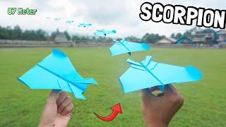 Make a Scorpion Airplane from Paper - The Latest Paper Airplane flies Away