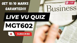 MGT602 LIVE VU QUIZ 1 | Get Full Marks Guaranteed️ |  Hack  Quiz Firewall | Virtual University 