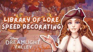 LIBRARY OF LORE DECORATING  // Storybook Vale // Disney Dreamlight Valley // Speed Decorating