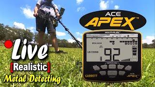 This METAL DETECTOR has MIXED REVIEWS! | LIVE Treasure Hunting! | GARRETT Ace APEX