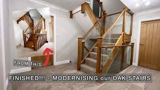 STAIRS are FINISHED!!! - Part 3 - MODERNISING our OAK STAIRS