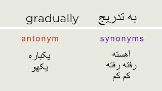 Practicing Farsi synonyms and antonyms| test your vocabulary