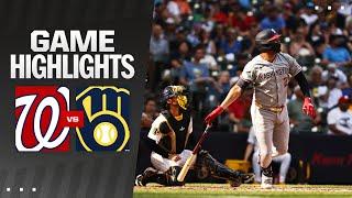 Nationals vs. Brewers Game Highlights (7/13/24) | MLB Highlights