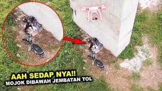 Terekam Drone Bocil Lagi Mantab-Mantab Dibawah Jalan TOL