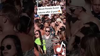 Swiss techno Street Parade Zurich  #fyp #shorts