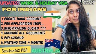 New Updates! Australia Work & Holiday Visa for INDIA