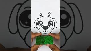 GoG The Alien Green Dog Smart Acrylic Painting Art  #shorts #gogthealiendog #art